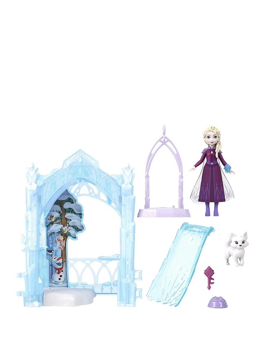 Die Eiskönigin - Disney Frozen Storytime Stackers Elsa Small Doll & Icy Animal Hideaway Playset w/ Fox & Bird Figures - puppen - multicolor - 1