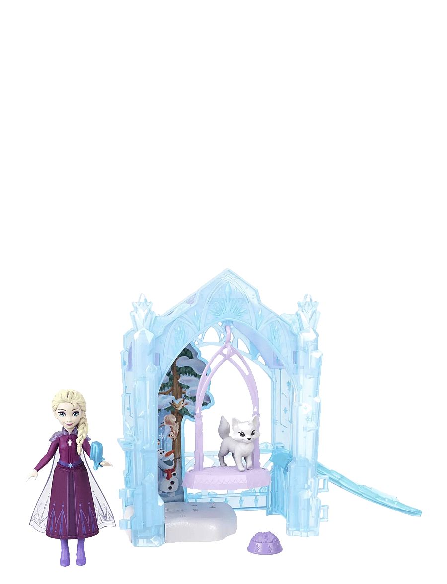 Külmunud - Disney Frozen Storytime Stackers Elsa Small Doll & Icy Animal Hideaway Playset w/ Fox & Bird Figures - nukud - multicolor - 3