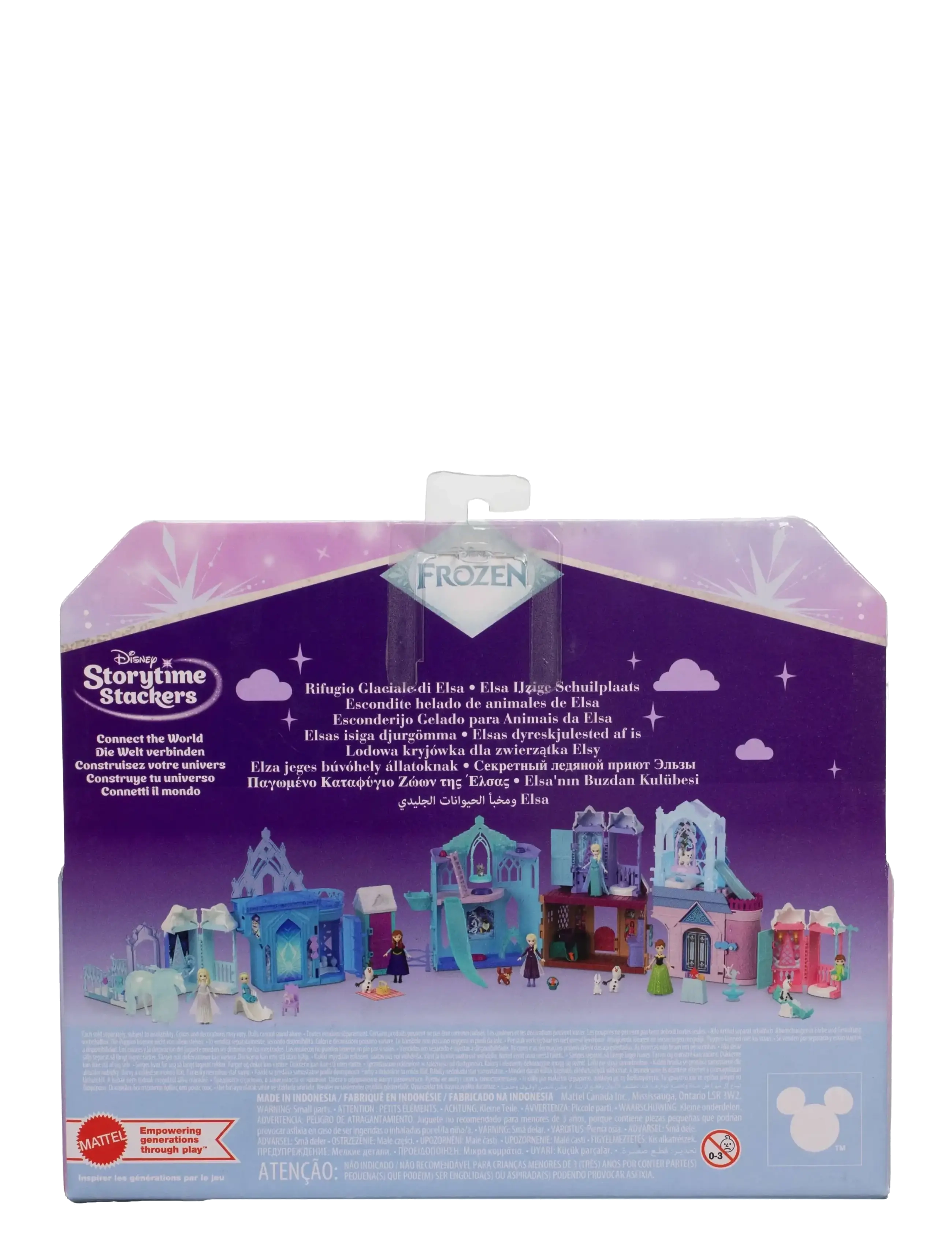 Frost - Disney Frozen Storytime Stackers Elsa Small Doll & Icy Animal Hideaway Playset w/ Fox & Bird Figures - dukker - multicolor - 4