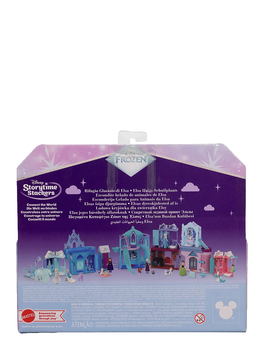 Külmunud - Disney Frozen Storytime Stackers Elsa Small Doll & Icy Animal Hideaway Playset w/ Fox & Bird Figures - nukud - multicolor - 4