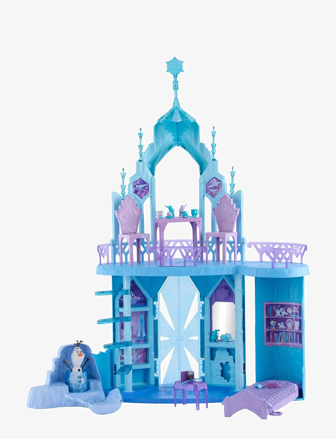 Frost - Disney Frozen Elsa’s Frozen Ice Palace Castle Playset with Olaf, 5 Play Areas & 21 Accessories - legesæt - multi color - 0