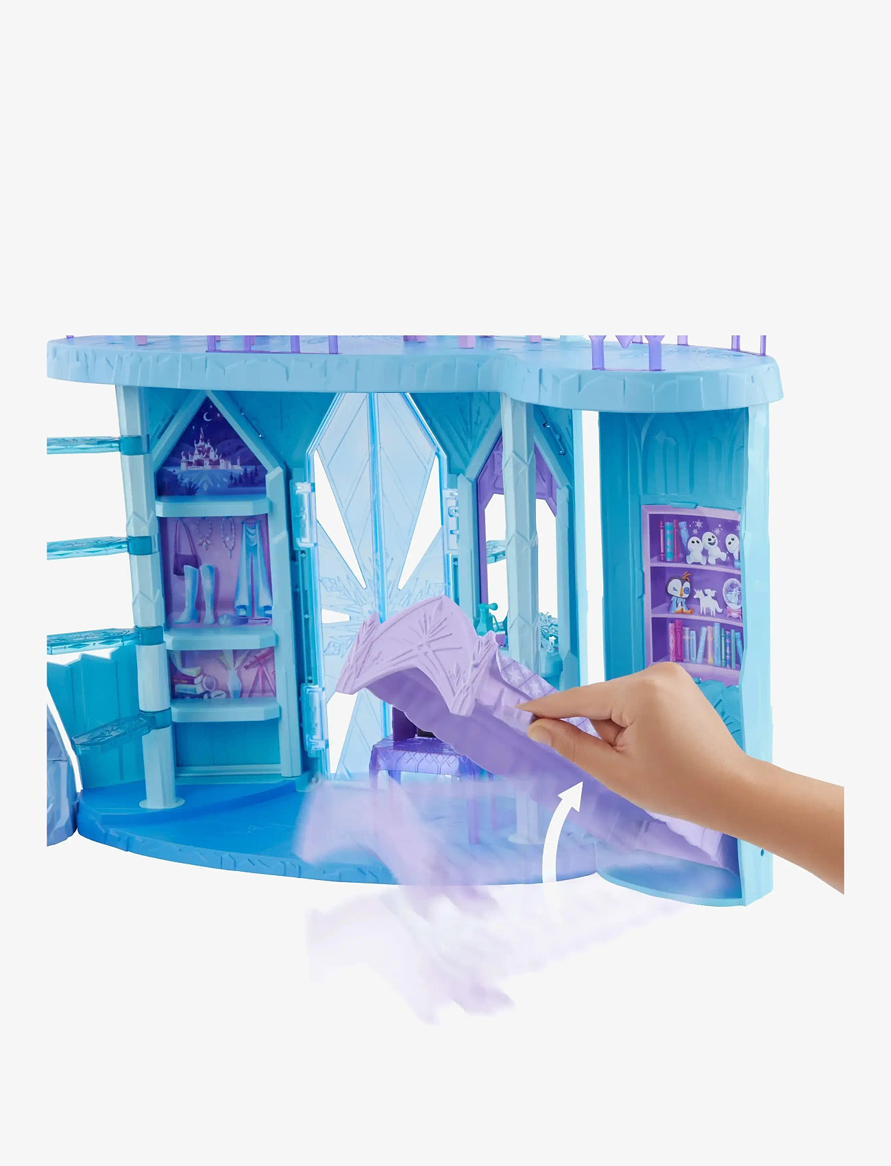 Frost - Disney Frozen Elsa’s Frozen Ice Palace Castle Playset with Olaf, 5 Play Areas & 21 Accessories - legesæt - multi color - 2