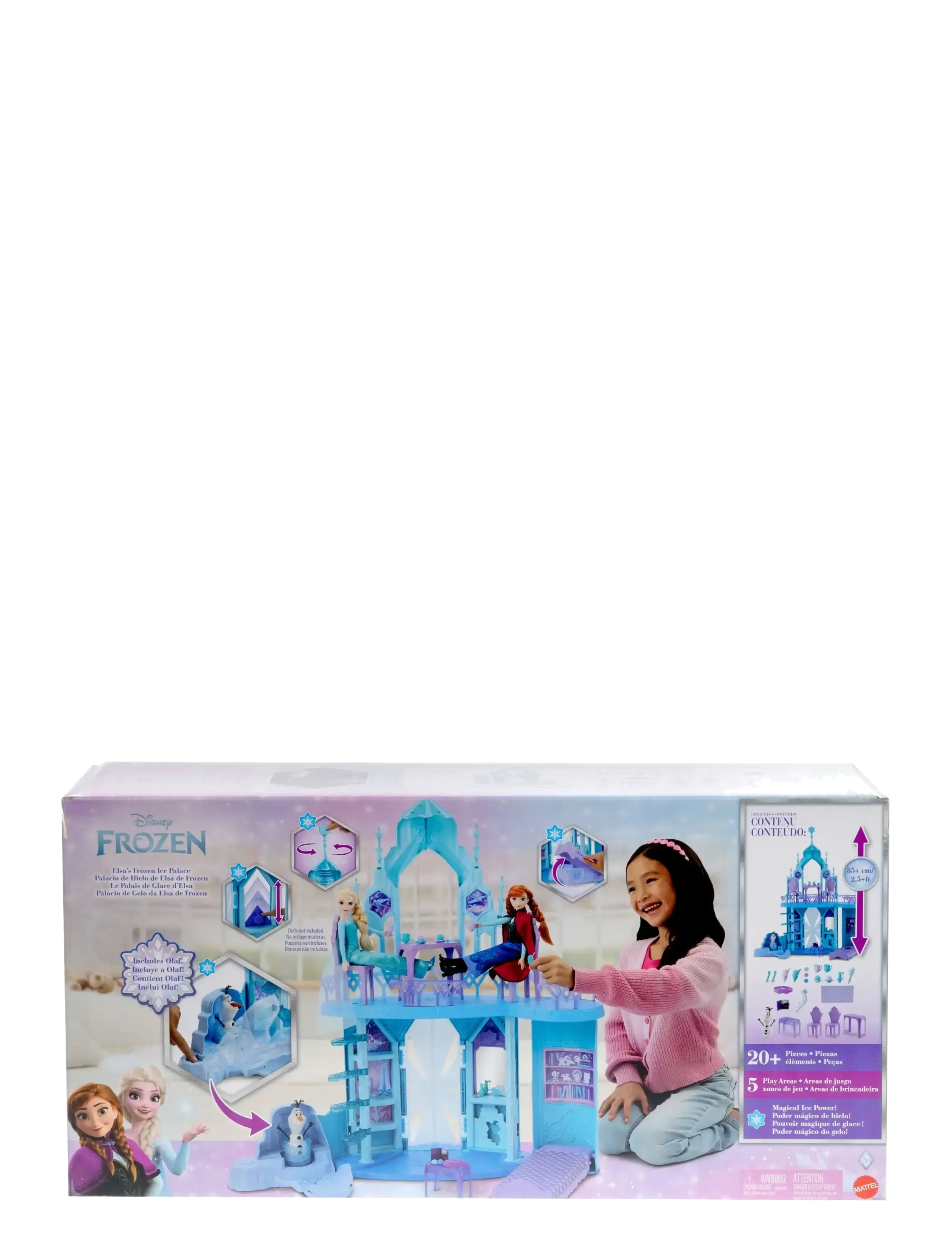 Die Eiskönigin - Disney Frozen Elsa’s Frozen Ice Palace Castle Playset with Olaf, 5 Play Areas & 21 Accessories - spiel-sets - multi color - 5