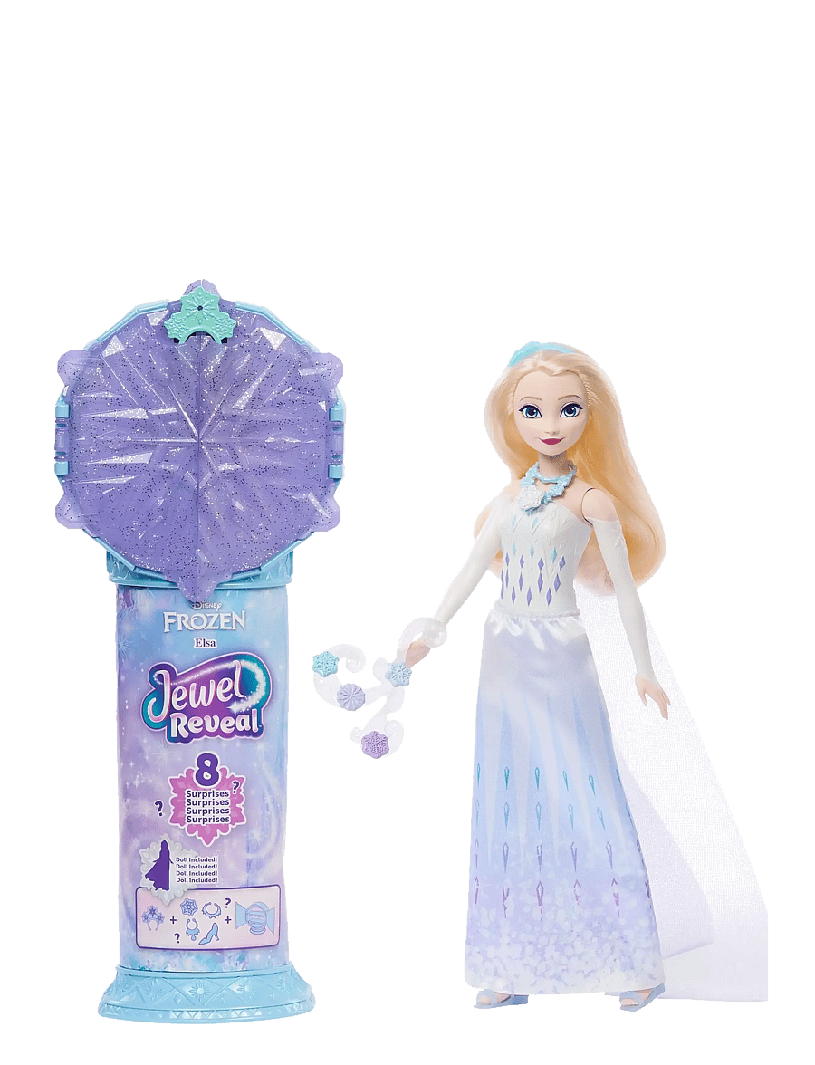 Die Eiskönigin - Disney Frozen Jewel Reveal Elsa Fashion Doll w/ 8 Surprises Including Gem Box & 10 Accessories - puppen - multicolor - 0