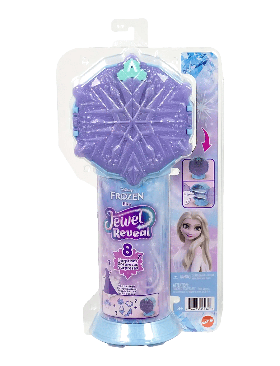Die Eiskönigin - Disney Frozen Jewel Reveal Elsa Fashion Doll w/ 8 Surprises Including Gem Box & 10 Accessories - puppen - multicolor - 5