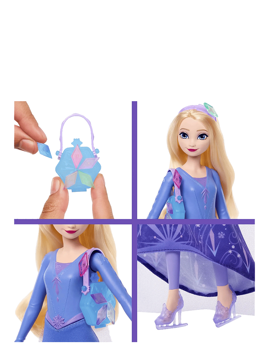 „Frozen“ - Disney Frozen Jewel Reveal Ice Skating Elsa Fashion Doll with 8 Surprises Including Gem Box & Accy - lėlės - multi color - 1