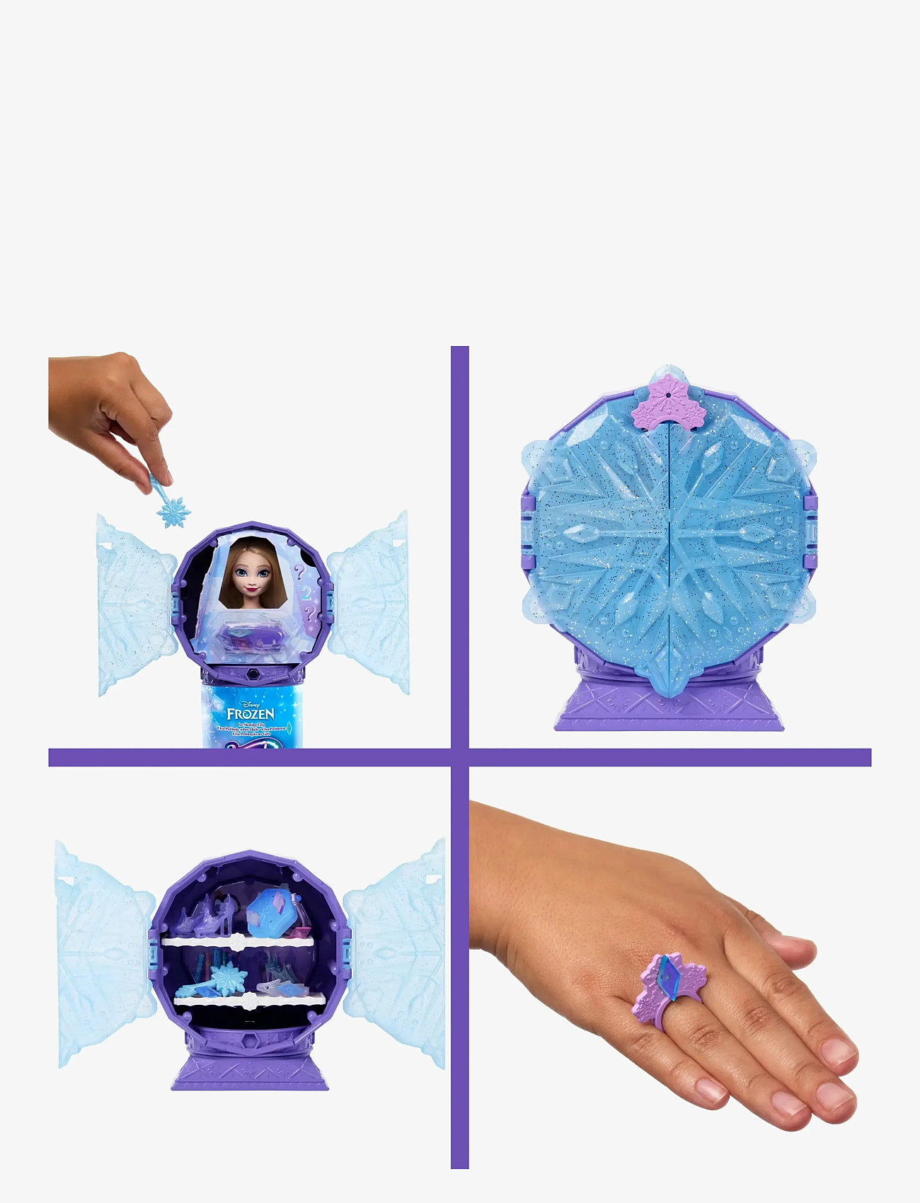 Frost - Disney Frozen Jewel Reveal Ice Skating Elsa Fashion Doll with 8 Surprises Including Gem Box & Accy - dukker - multi color - 2