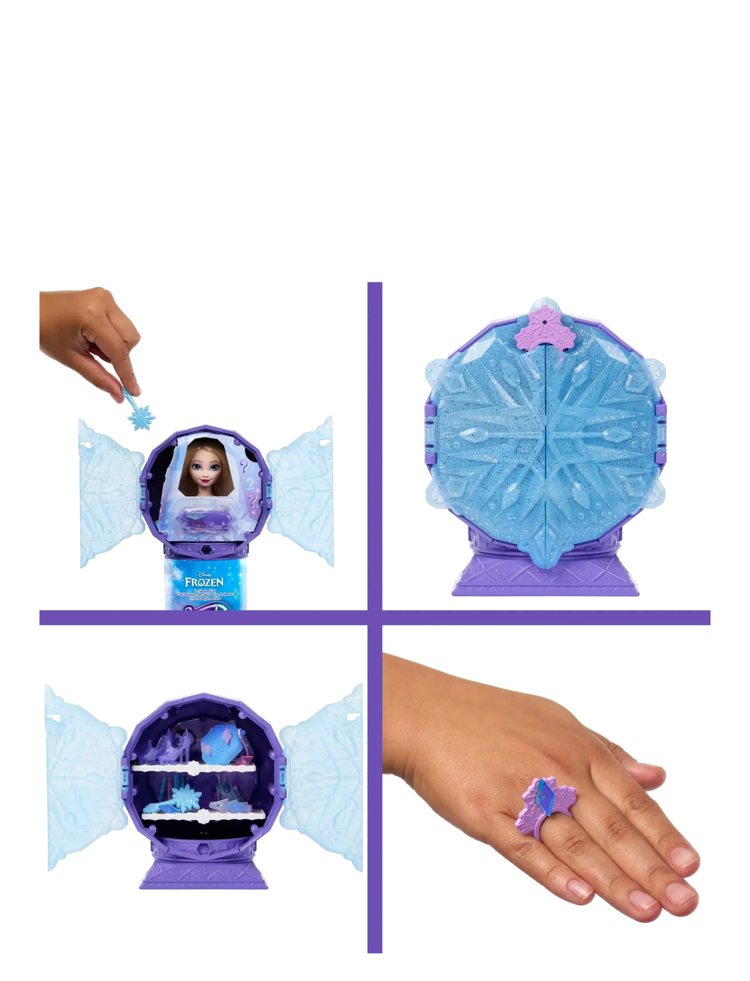 „Frozen“ - Disney Frozen Jewel Reveal Ice Skating Elsa Fashion Doll with 8 Surprises Including Gem Box & Accy - lėlės - multi color - 2