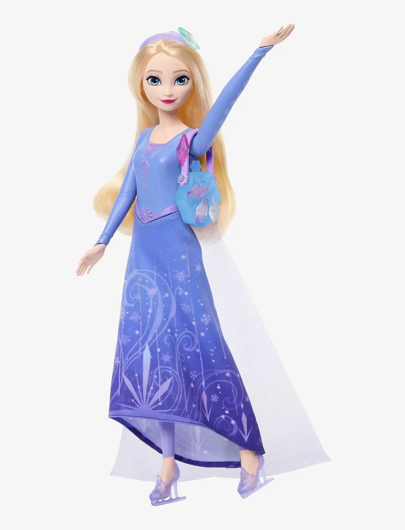Frost - Disney Frozen Jewel Reveal Ice Skating Elsa Fashion Doll with 8 Surprises Including Gem Box & Accy - dukker - multi color - 3