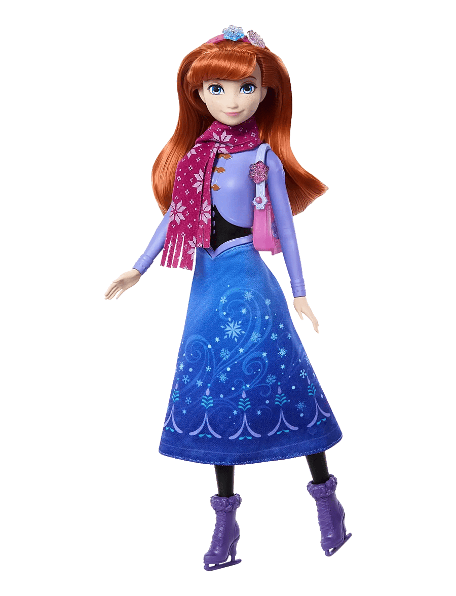 Die Eiskönigin - Disney Frozen Jewel Reveal Ice Skating Anna Fashion Doll with 8 Surprises Including Gem Box & Accy - puppen - multicolor - 1