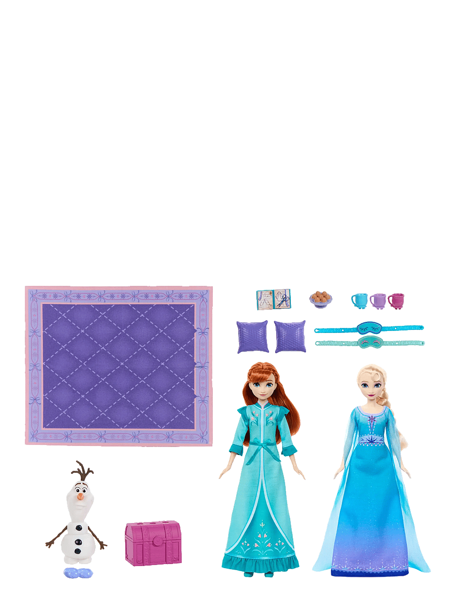Die Eiskönigin - Disney Frozen Slumber Sister Set with Anna & Elsa Fashion Dolls, Olaf & 14 Accessories - multicolor - 3