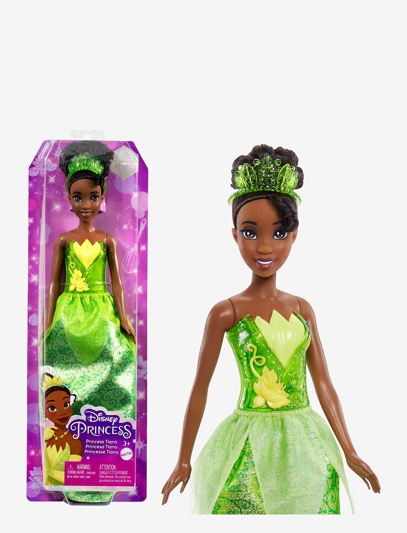 Disney Princess - Disney Princess Tiana Doll with Sparkling Fashion & Accessories, Inspired by The Princess & the Frog - dukker - multi color - 1