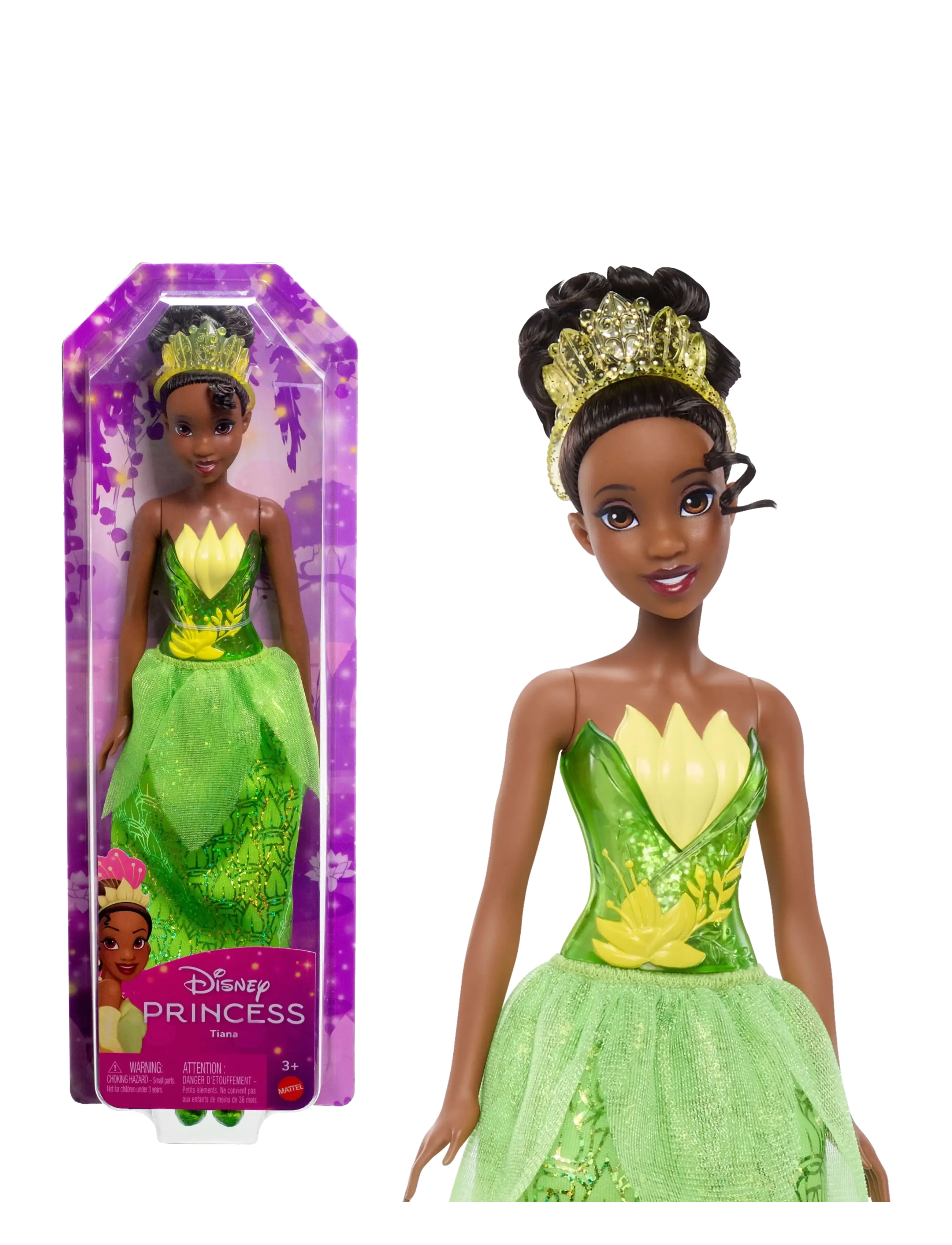 Disney Princess Disney Princess Tiana Doll with Sparkling Fashion & Accessories, Inspired by The Princess & the Frog - Dolls & Accessories - MULTI COLOR / multi