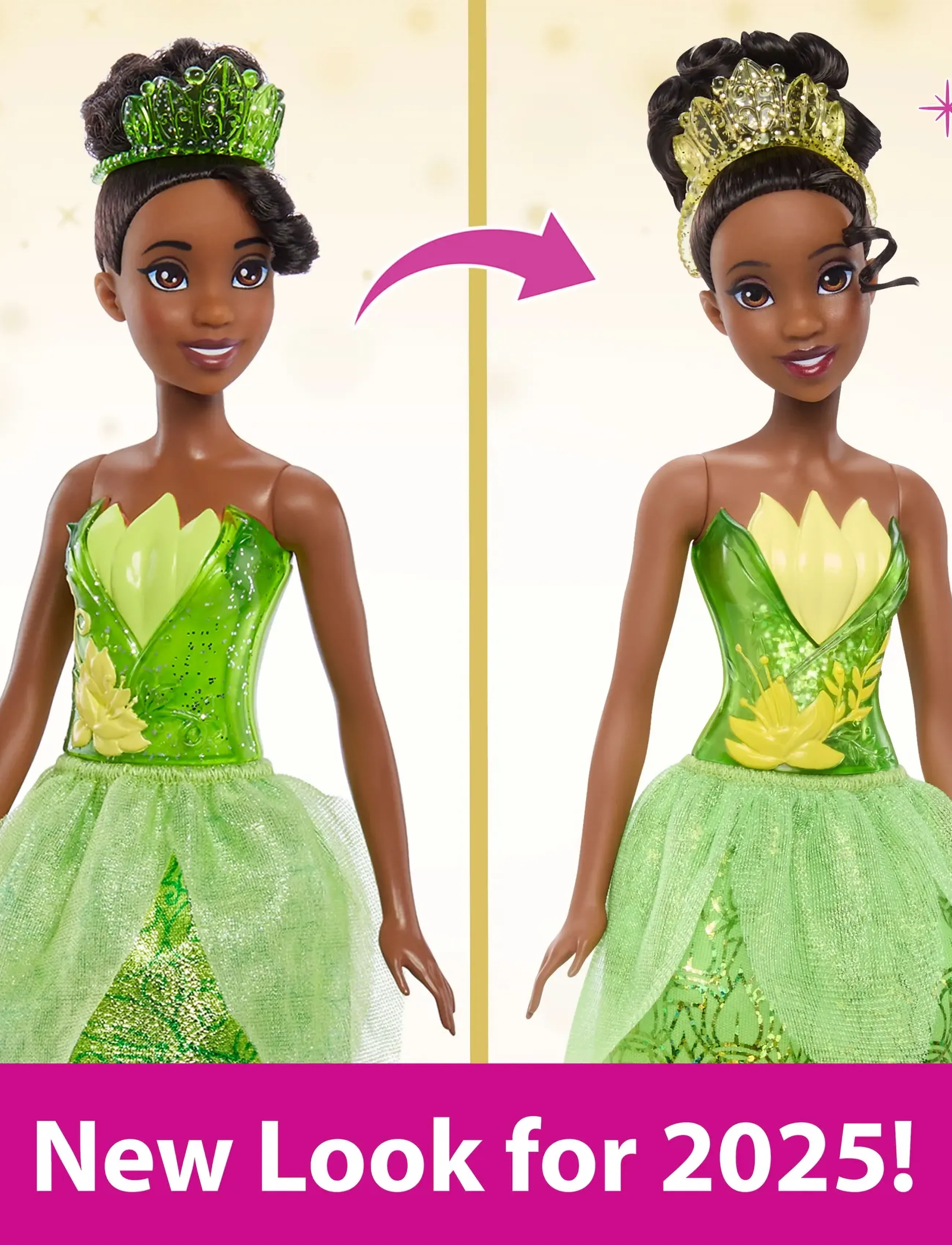 Disney Princess - Disney Princess Tiana Doll with Sparkling Fashion & Accessories, Inspired by The Princess & the Frog - madalaimad hinnad - multi color - 3