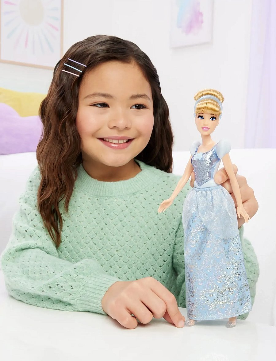 Disney Princess - Disney Princess Cinderella Doll with Sparkling Fashion & Accessories, Inspired by Disney Movie - dúkkur - multi color - 0