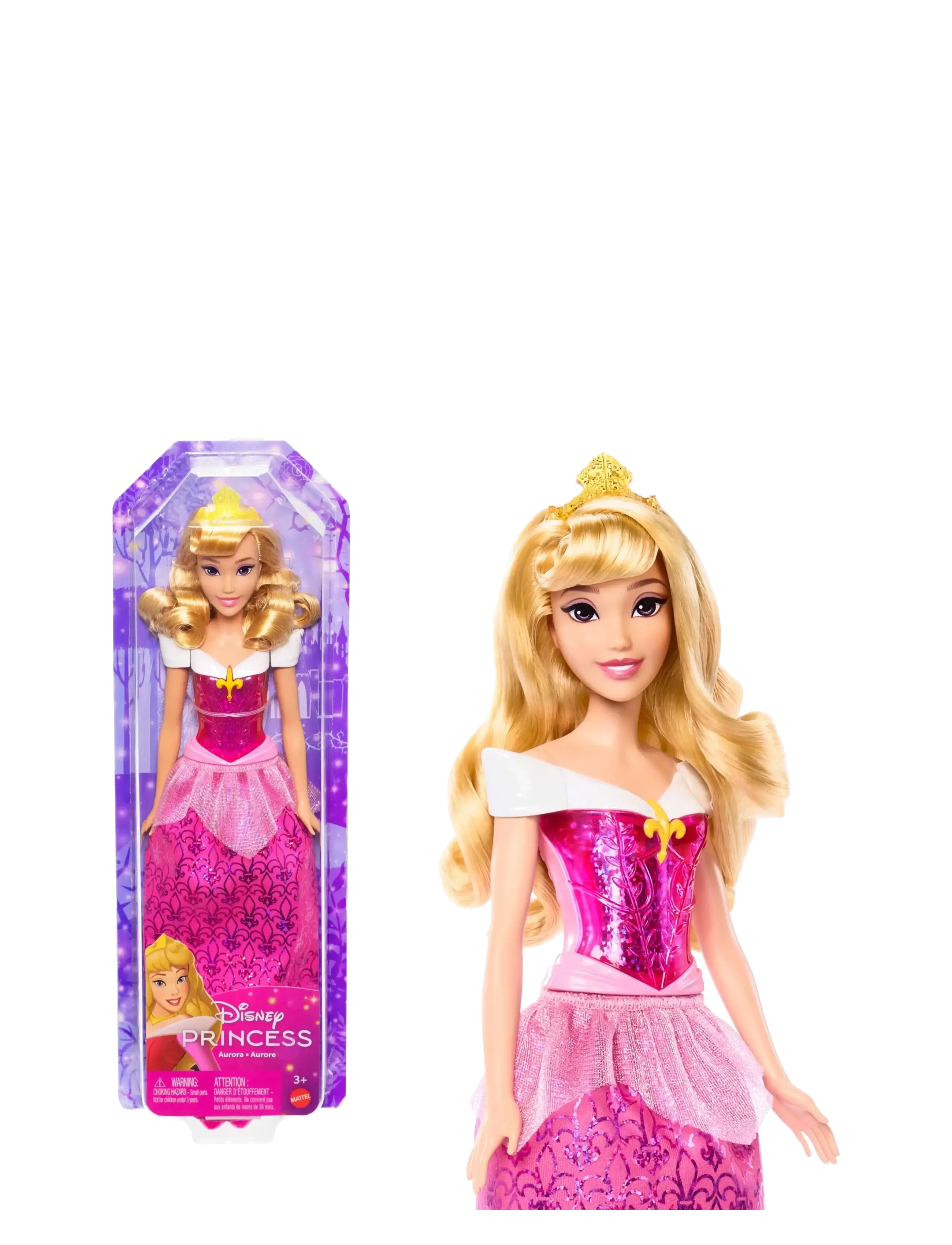 Disney Princess Disney Princess Aurora Doll with Sparkling Fashion & Accessories, Inspired by Sleeping Beauty - Leksaker - MULTI COLOR / pink/rose