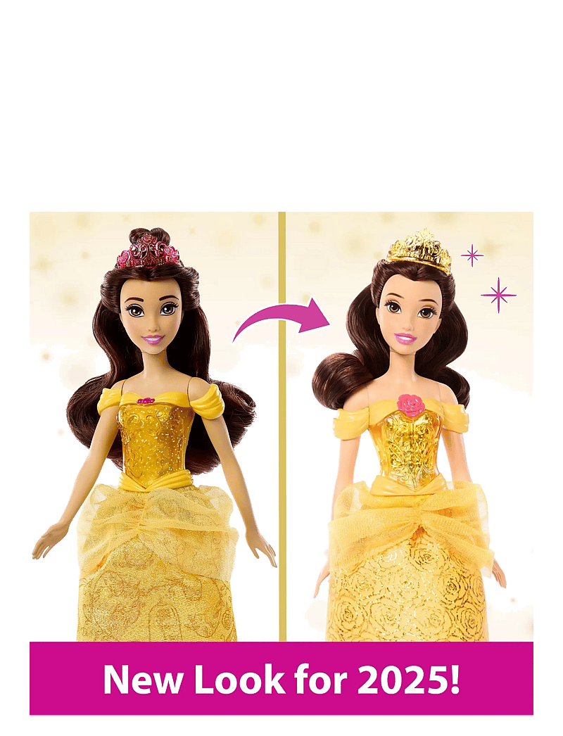Disney Princess - Disney Princess Belle Doll with Sparkling Fashion & Accessories, Inspired by Beauty & the Beast - dolls - multi color - 5