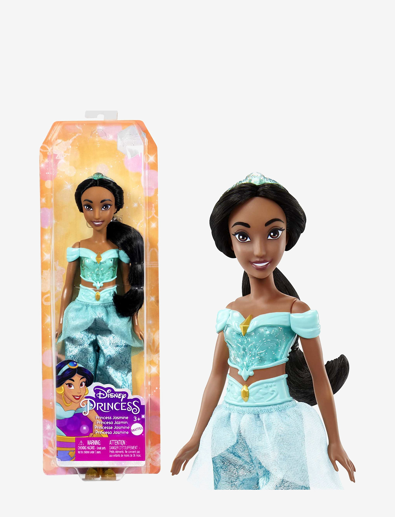 Disney Princess - Disney Princess Jasmine Doll with Sparkling Fashion & Accessories, Inspired by Aladdin Movie - dúkkur - multi color - 0