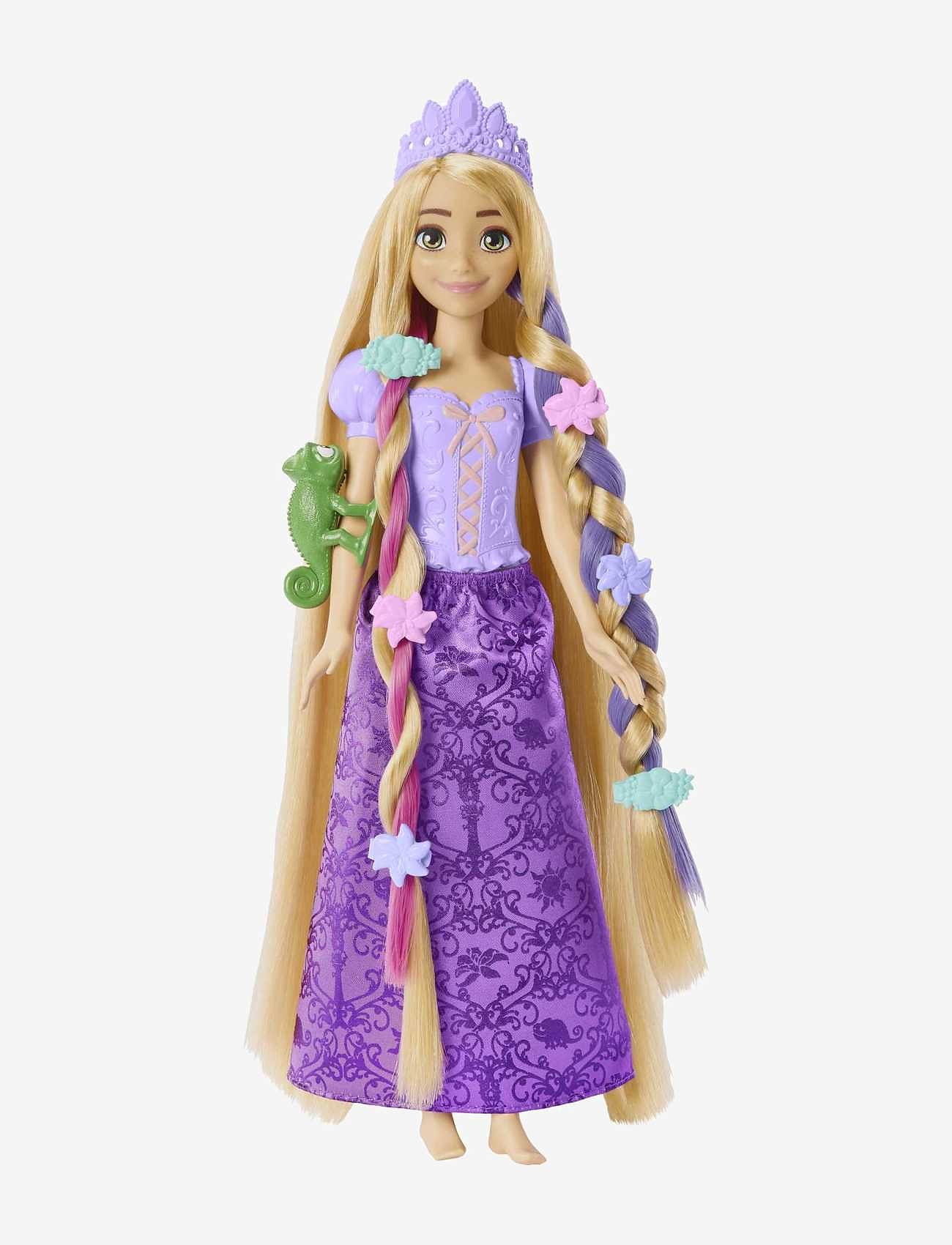 Disney Princess - Disney Princess Fairy-Tale Hair Rapunzel Doll and 10+ Hairstyling Accessories, Plus Color Change - multi color - 1
