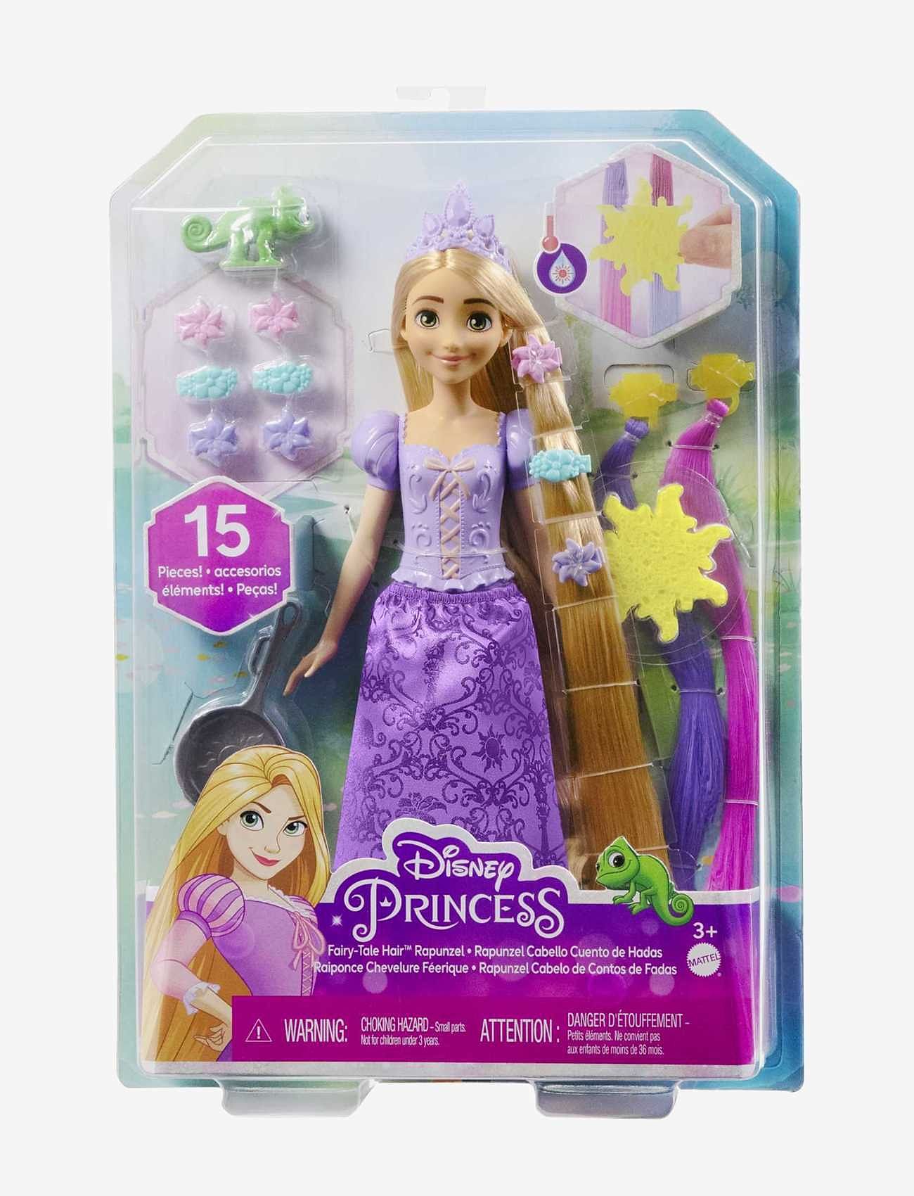 Disney Princess - Disney Princess Fairy-Tale Hair Rapunzel Doll and 10+ Hairstyling Accessories, Plus Color Change - multi color - 2