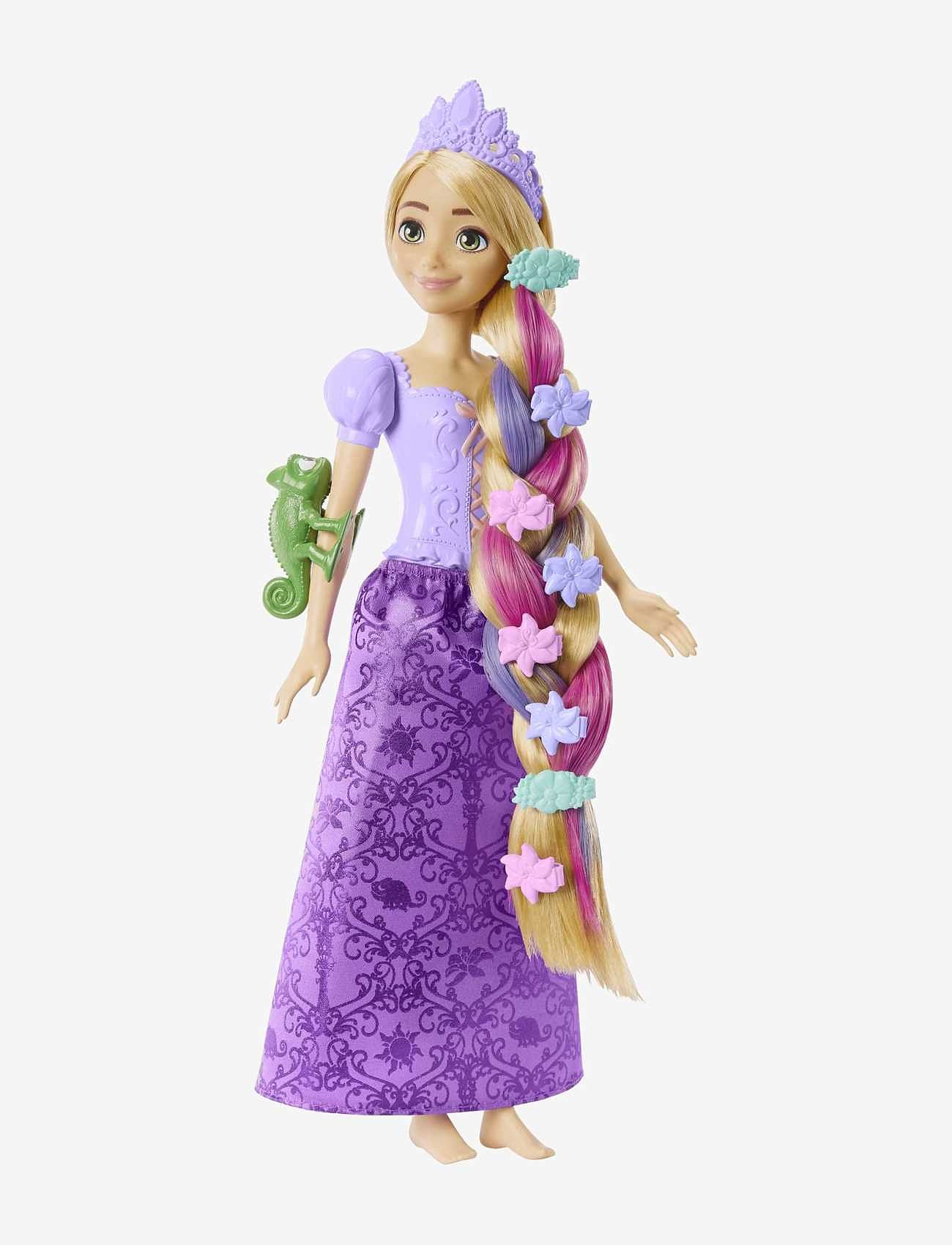 Disney Princess - Disney Princess Fairy-Tale Hair Rapunzel Doll and 10+ Hairstyling Accessories, Plus Color Change - multi color - 3