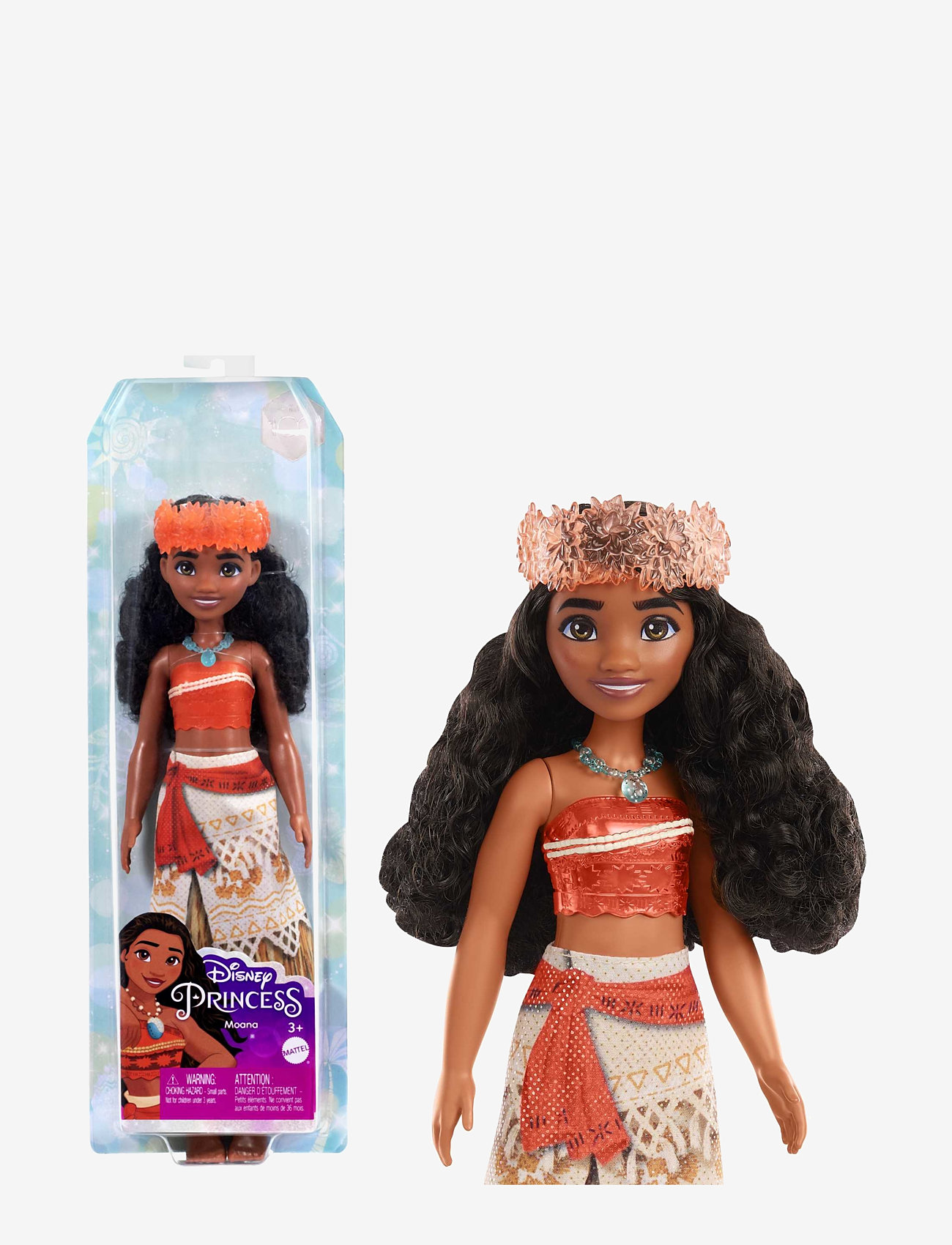 Disney Princess - Disney Princess Moana Doll with Sparkling Fashion & Accessories, Inspired by Disney Movie - dukker - multi color - 0