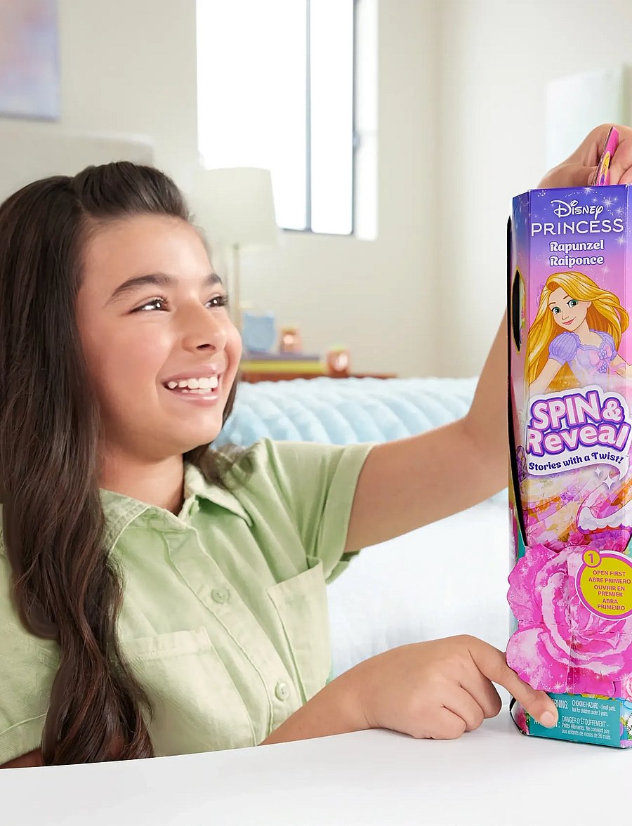 Disney Princess - Disney Princess Spin & Reveal Rapunzel Fashion Doll & Accessories with 11 Surprises - puppen - multicolor - 0
