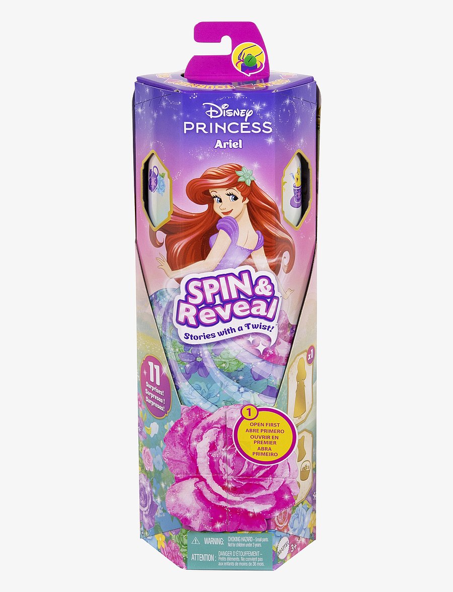 Disney Princess - Disney Princess Spin & Reveal Ariel Fashion Doll & Accessories with 11 Surprises - nukud - multicolor - 1