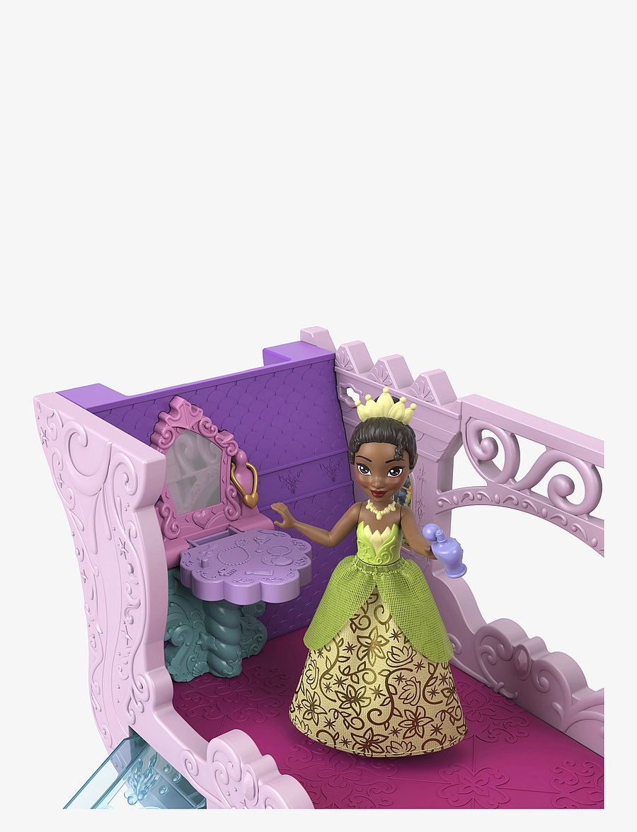 Disney Princess - Disney Princess Carriage to Castle Transforming Playset with Aurora Small Doll, 4 Figures & 3 Levels - mängukomplektid - multicolor - 5