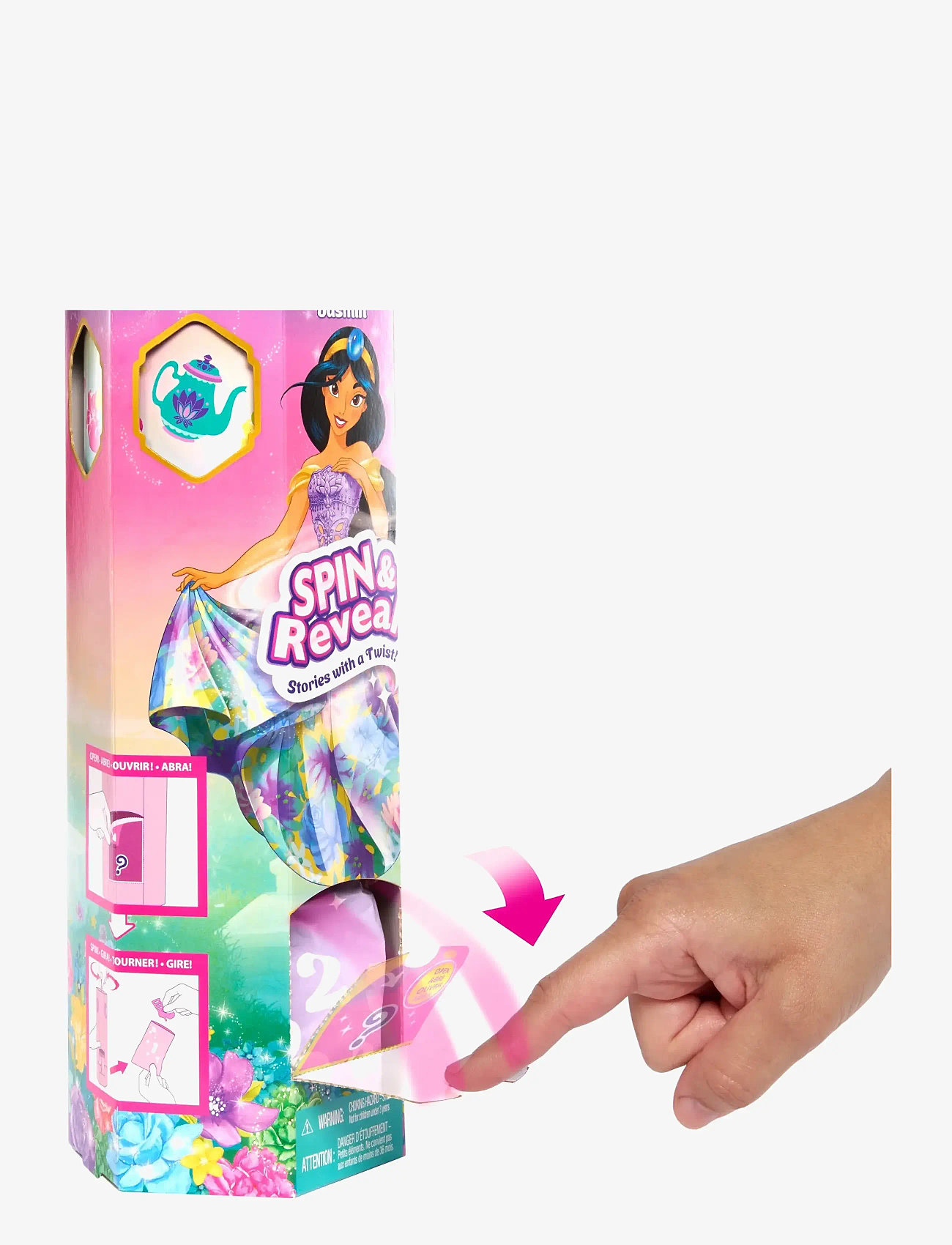 Disney Princess - Disney Princess Spin & Reveal Jasmine Fashion Doll & Accessories with 11 Surprises - dockor - multi color - 4