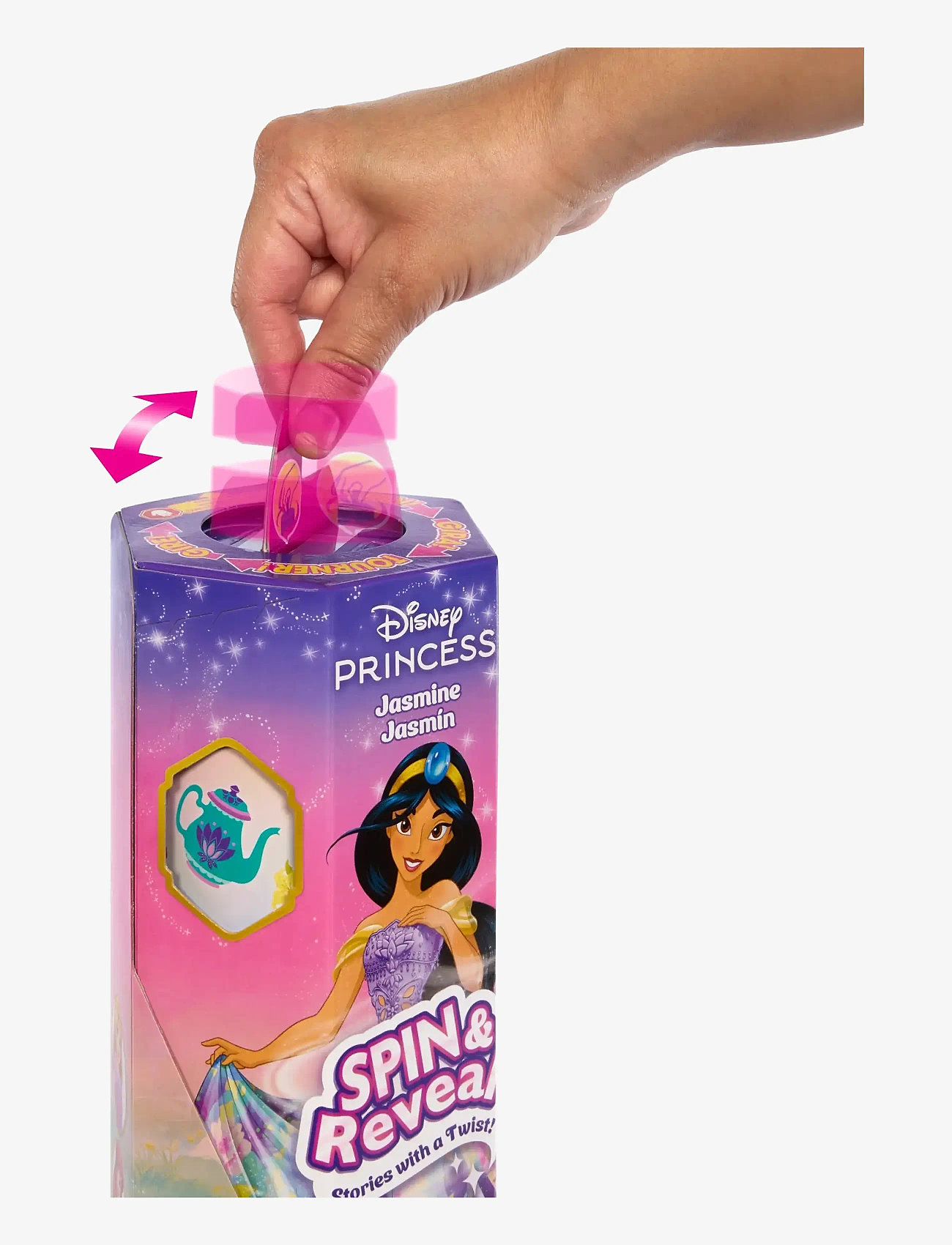 Disney Princess - Disney Princess Spin & Reveal Jasmine Fashion Doll & Accessories with 11 Surprises - dockor - multi color - 5