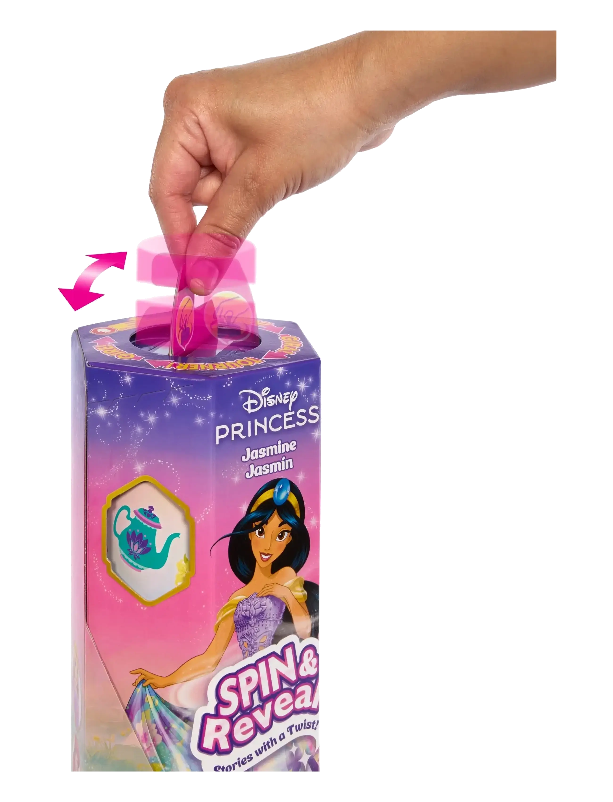 Disney Princess - Disney Princess Spin & Reveal Jasmine Fashion Doll & Accessories with 11 Surprises - dockor - multi color - 5