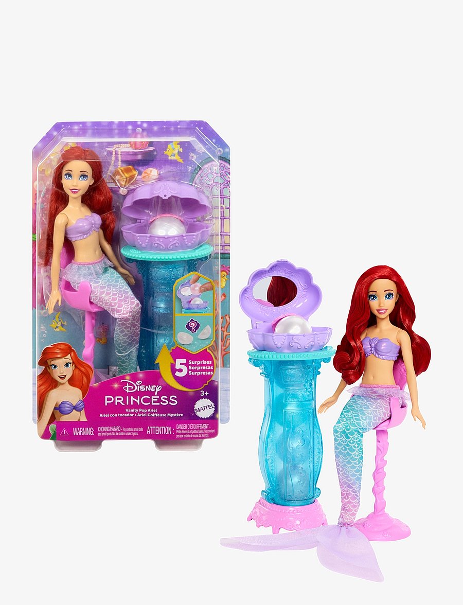 Disney Princess - Disney Princess Ariel Vanity Pop Mermaid Fashion Doll & Vanity with 5 Pop-Up Surprises - puppen - multi color - 0