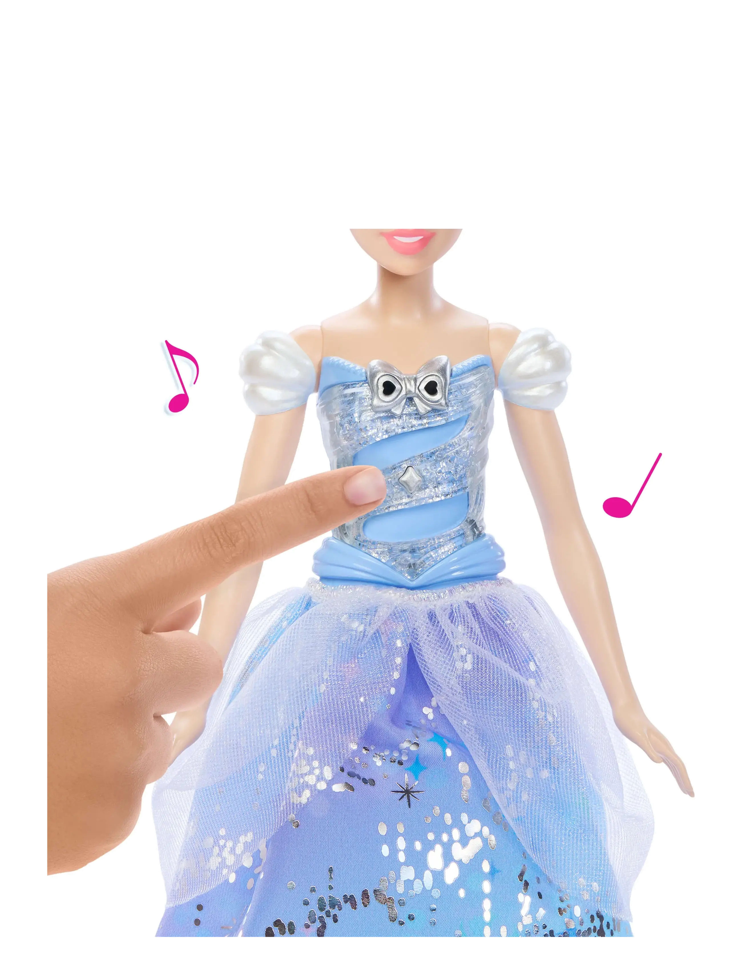 Disney Princess - Disney Princess Enchanted Ballgown Cinderella Fashion Doll with Lights & Sounds, Inspired by Movie - dockor - multi color - 3