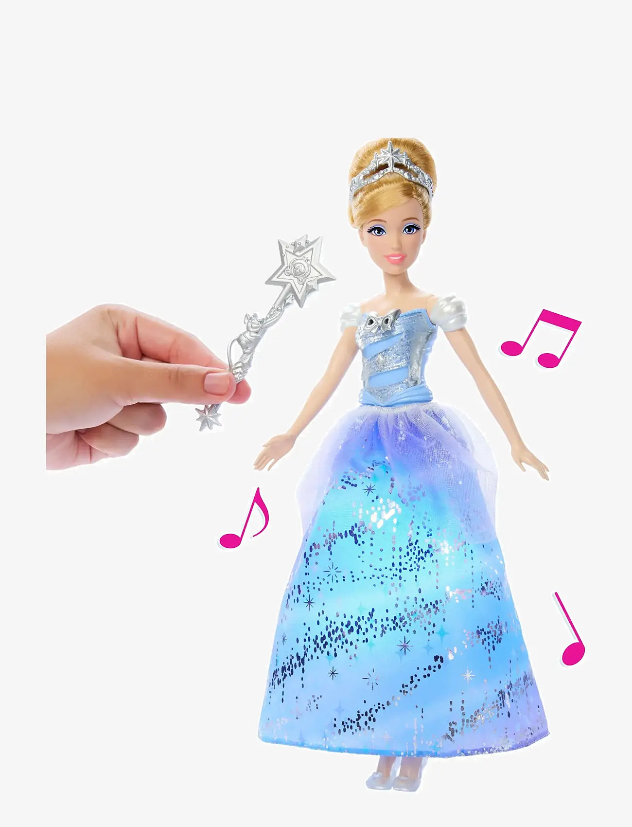 Disney Princess - Disney Princess Enchanted Ballgown Cinderella Fashion Doll with Lights & Sounds, Inspired by Movie - dukker - multi color - 4