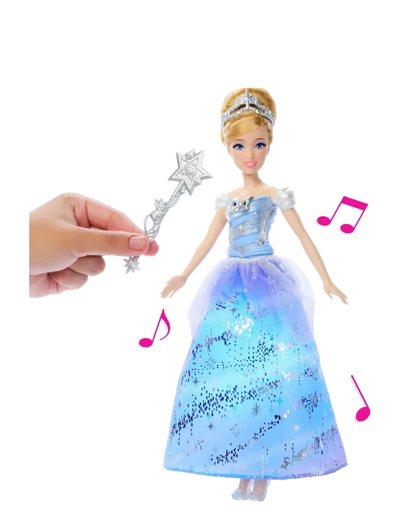 Disney Princess - Disney Princess Enchanted Ballgown Cinderella Fashion Doll with Lights & Sounds, Inspired by Movie - dockor - multi color - 4