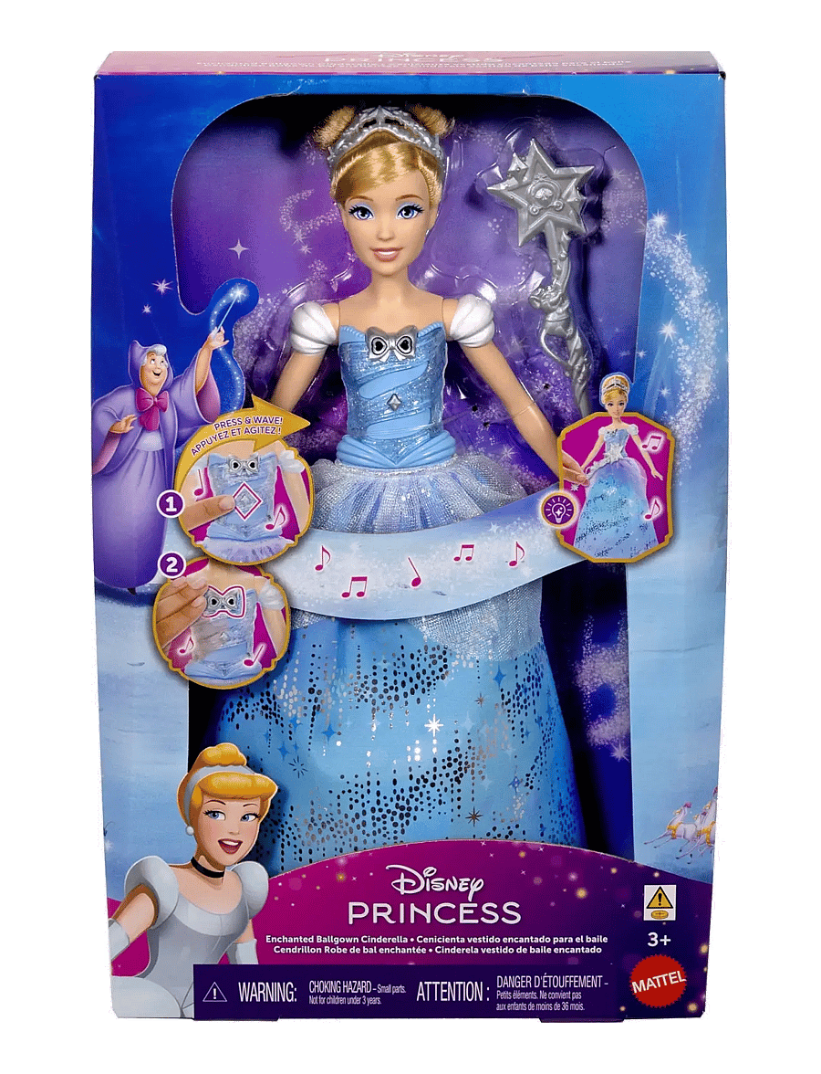 Disney Princess - Disney Princess Enchanted Ballgown Cinderella Fashion Doll with Lights & Sounds, Inspired by Movie - die niedrigsten preise - multi color - 5