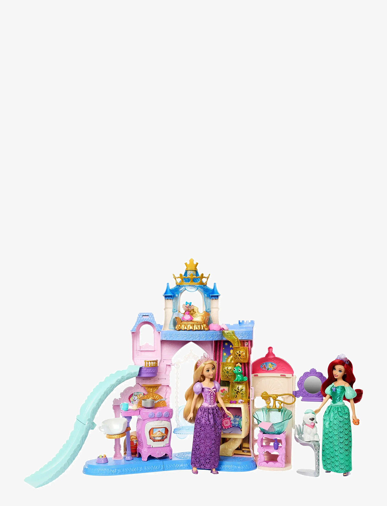 Disney Princess - Disney Princess Pet Palace Playset with 7 Play Areas, 3 Animal Friends & 20+ Furniture & Accy - lekset - multi color - 2