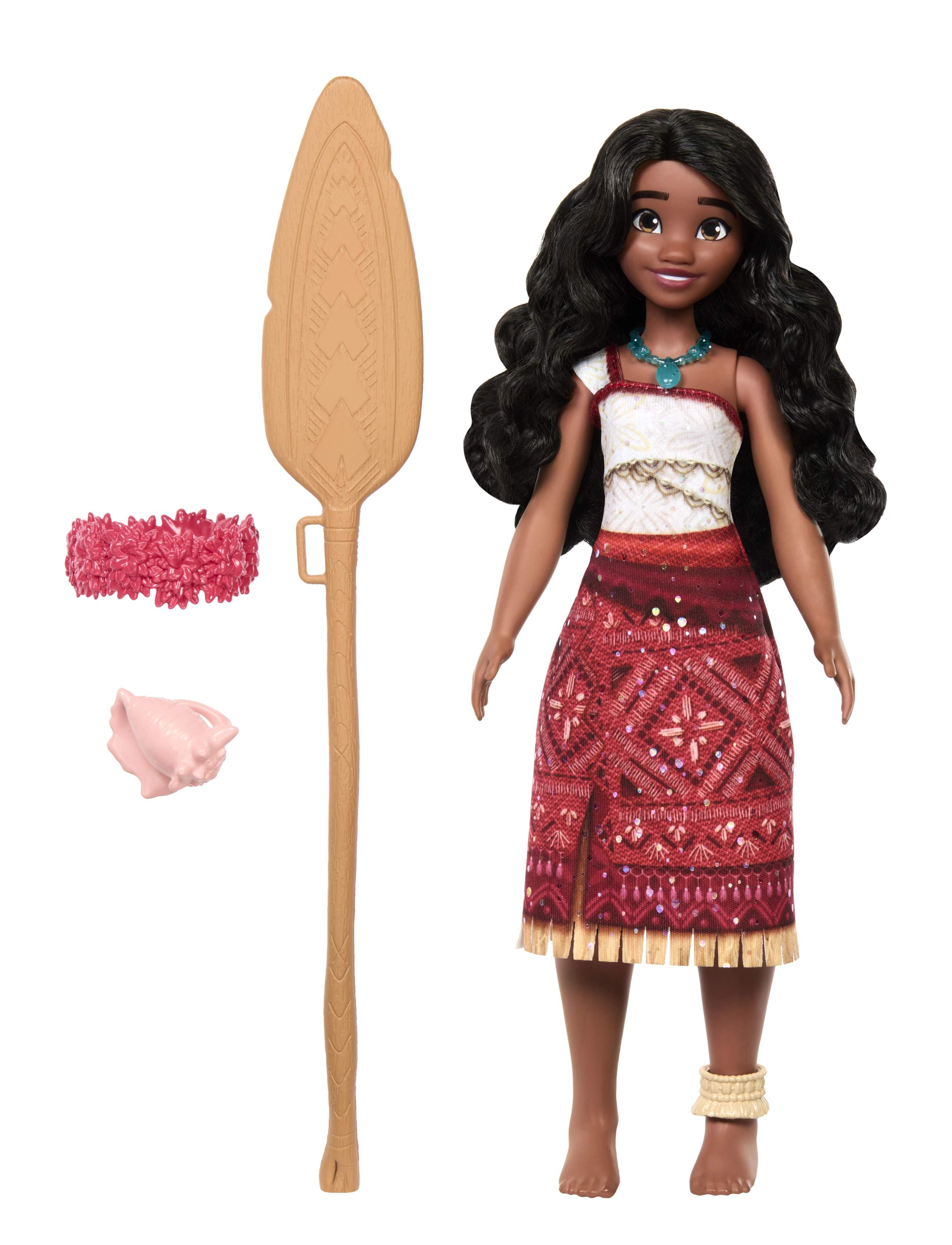 Disney Princess - Disney Vaiana 2 Singing Adventure Vaiana Doll & Accessories, Sings “We’re Back” 4 Languages - dockor - multicolor - 5