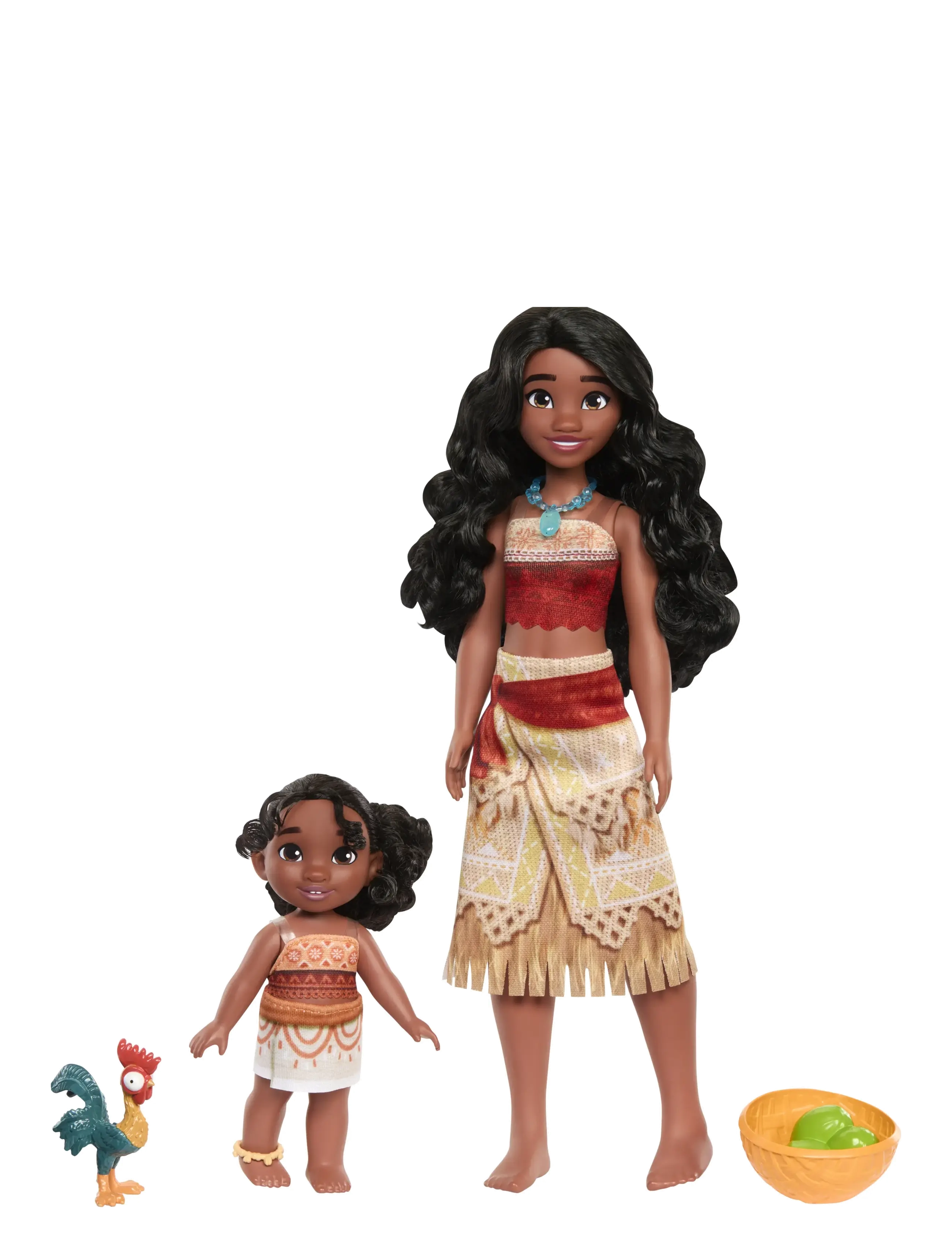 Disney Princess Vaiana Family 2 Pack, One Size, Dolls & Accessories, Mehrfarbig/gemustert - Dolls, Kinder