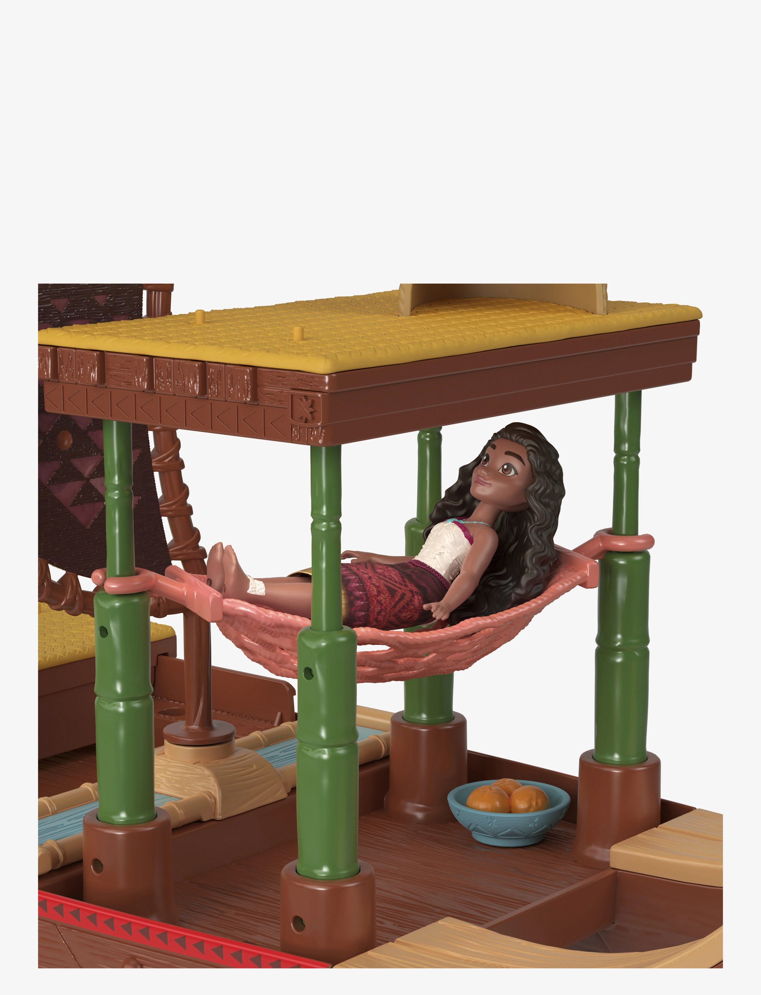 Disney Princess - Disney Vaiana 2 Toys, Vaiana’s Adventure Canoe Playset with 1 Small Doll, 1 Canoe & 10 Accessories - leikfangasett - multicolor - 5
