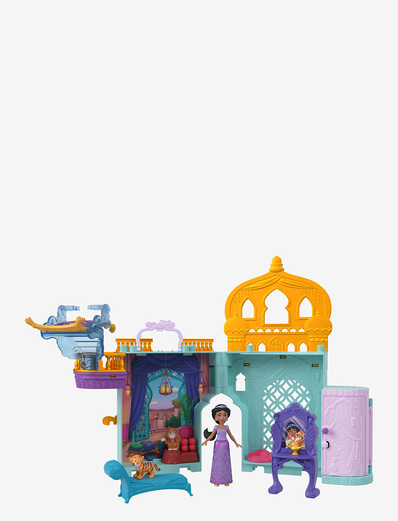Disney Princess - Disney Princess Jasmine Stacking Castle Doll House with Small Doll, Inspired by Disney Movie Aladdin - lekset - multi color - 2