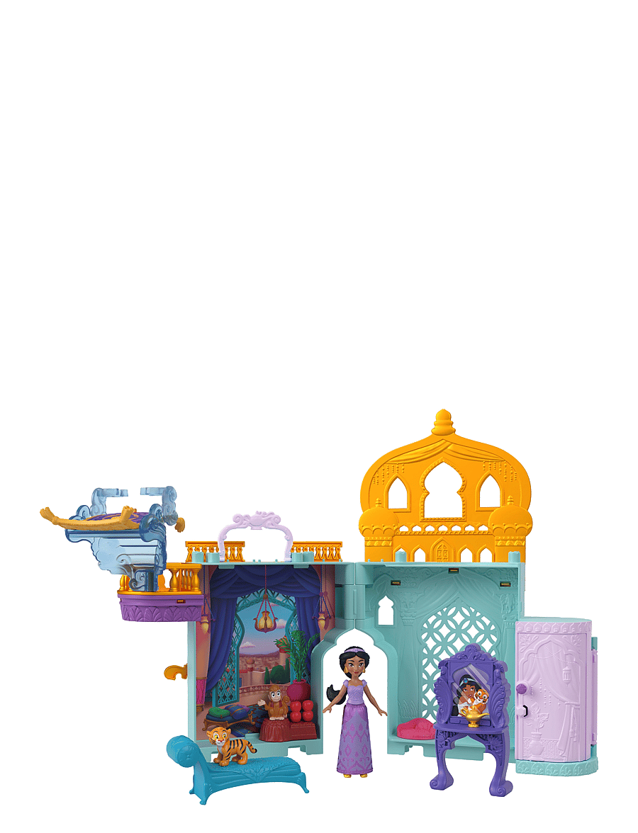 Disney Princess - Disney Princess Jasmine Stacking Castle Doll House with Small Doll, Inspired by Disney Movie Aladdin - mängukomplektid - multi color - 2
