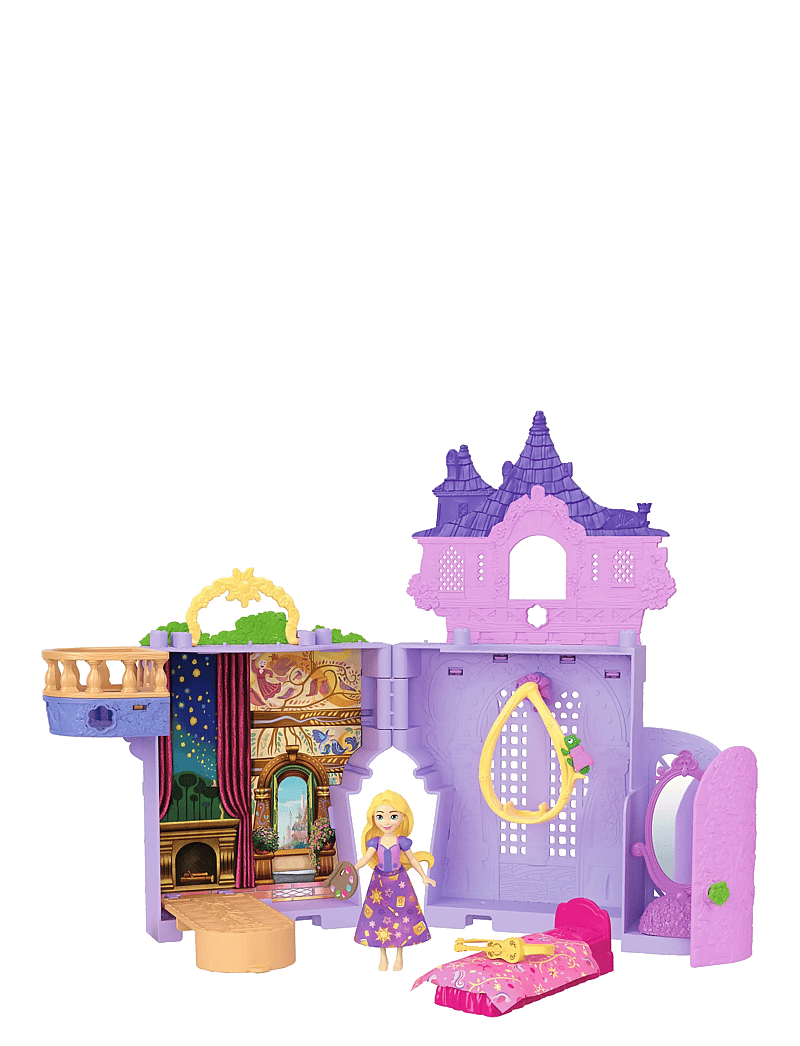 Disney Princess - Disney Princess Rapunzel Storytime Stackers Doll House, Small Doll, Pascal Figure & 7 Accessories - mängukomplektid - multi color - 0