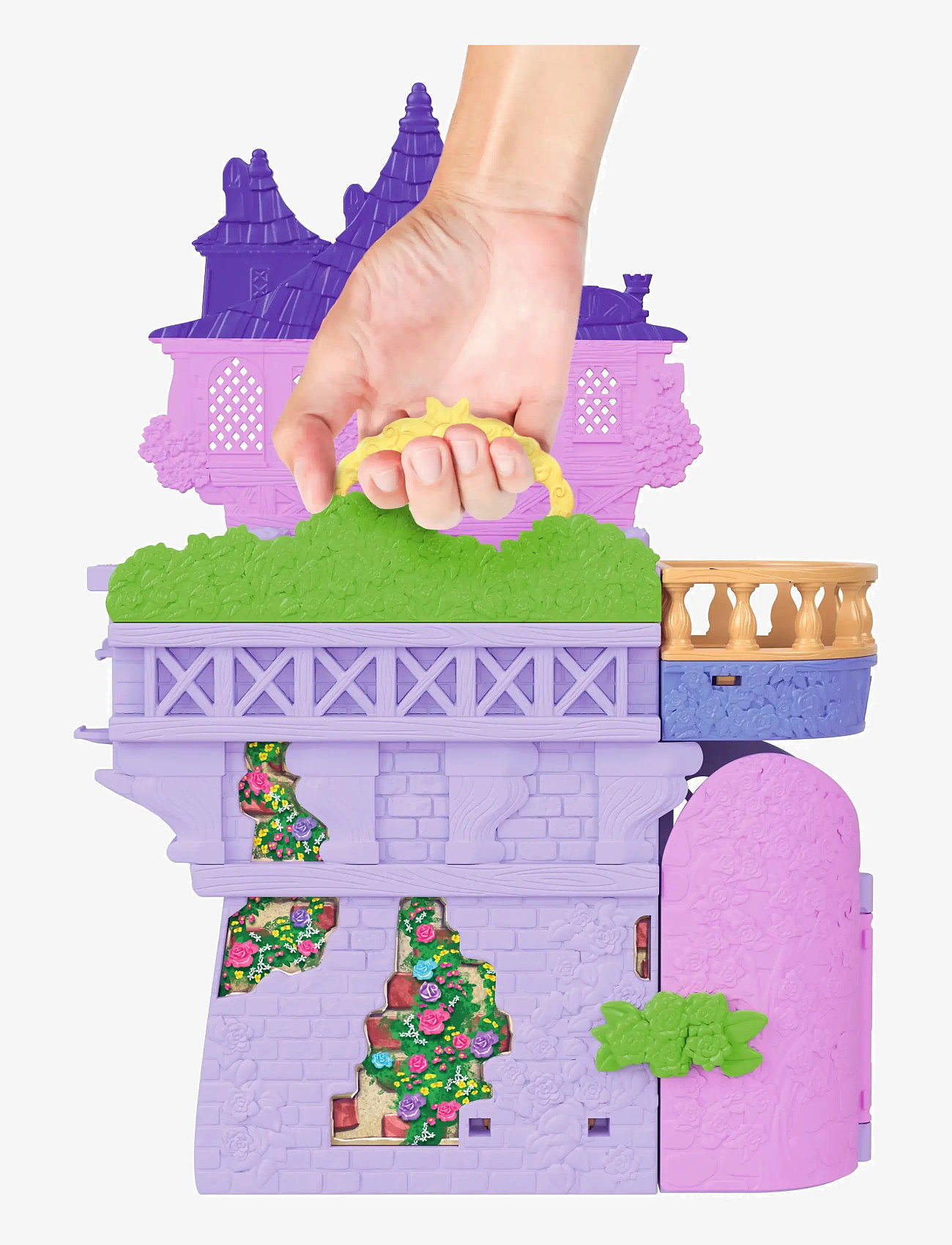 Disney Princess - Disney Princess Rapunzel Storytime Stackers Doll House, Small Doll, Pascal Figure & 7 Accessories - legesæt - multi color - 2