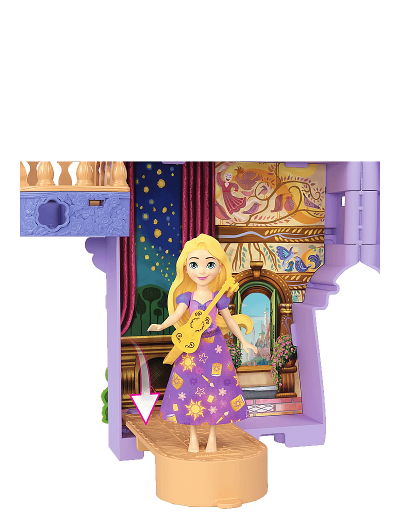 Disney Princess - Disney Princess Rapunzel Storytime Stackers Doll House, Small Doll, Pascal Figure & 7 Accessories - mängukomplektid - multi color - 3