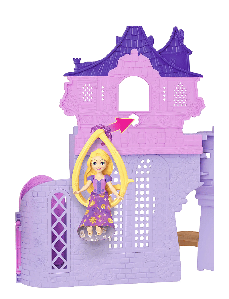 Disney Princess - Disney Princess Rapunzel Storytime Stackers Doll House, Small Doll, Pascal Figure & 7 Accessories - mängukomplektid - multi color - 4