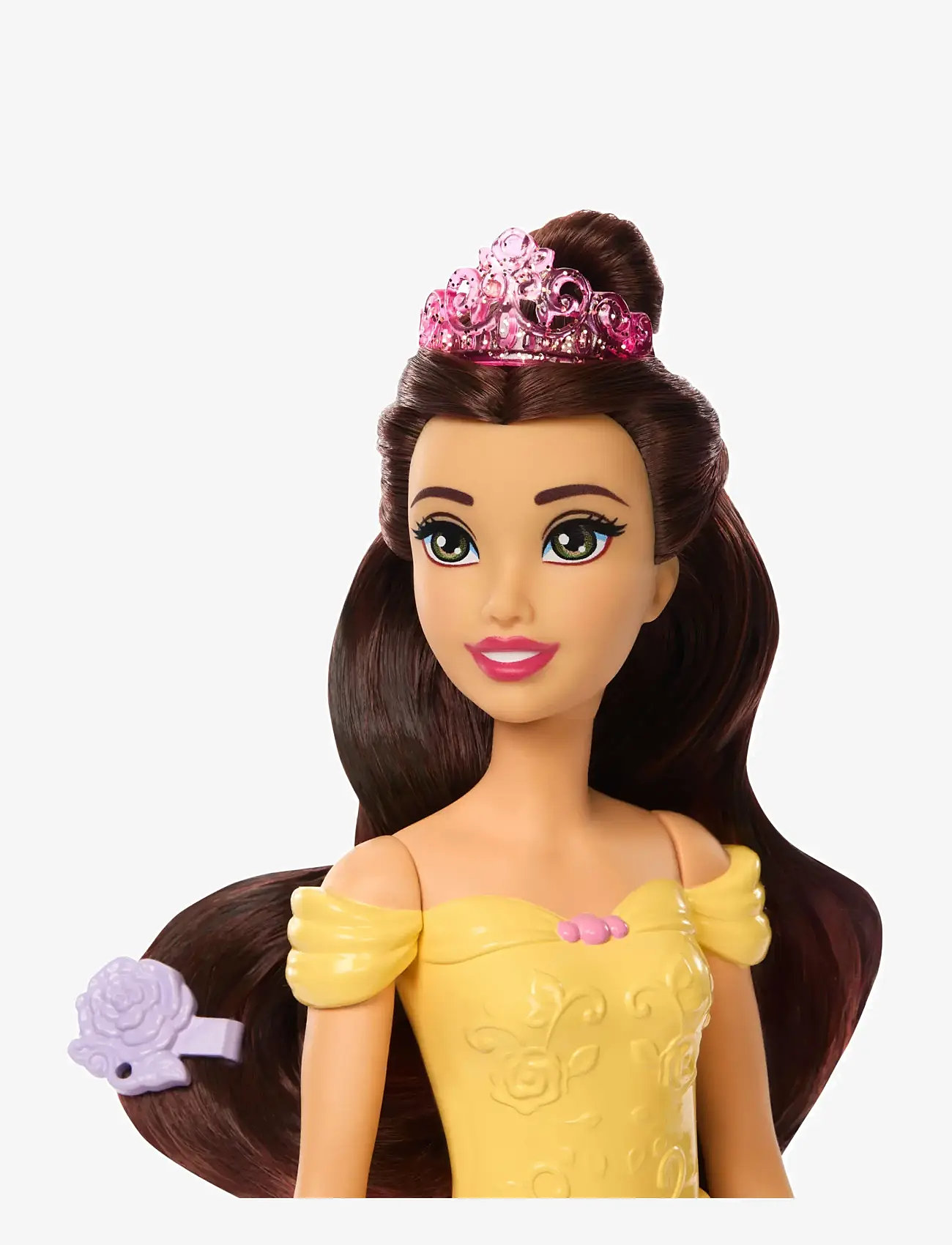Disney Princess - Disney Princess Bathe & Brush Belle Fashion Doll & Dog Figure with Color Change & Accessories - dockor - multi color - 1