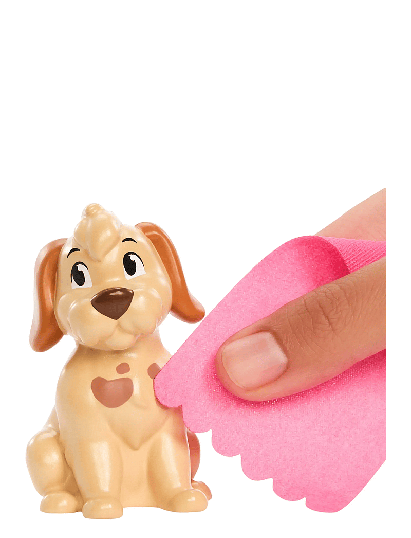Disney Princess - Disney Princess Bathe & Brush Belle Fashion Doll & Dog Figure with Color Change & Accessories - dúkkur - multi color - 3