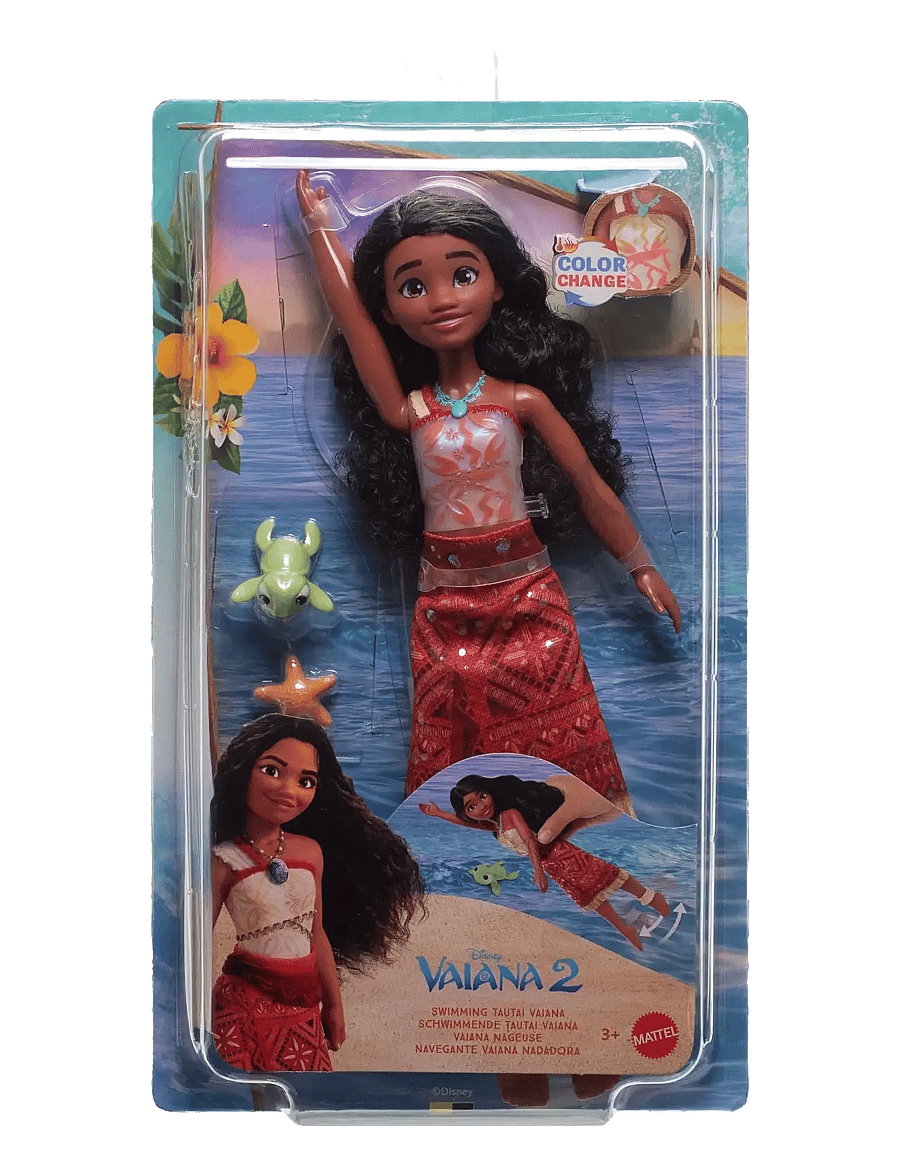 Disney Princess - Disney Vaiana 2 Toys, Swimming Tautai Vaiana Fashion Doll with 2 Accessories & Color-Change Bodice - film- & märchenfiguren - multi color - 2